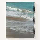 Carnet Vagues sur la plage bleu turquoise Océan (Dos)