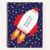 Carnet Vaisseau spatial pour enfants Fusée Mignon (Devant)