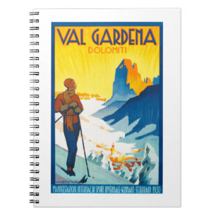 Carnet Val Gardena Dolomiti vintage ad