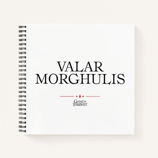 Carnet Valar Morghulis (Devant)