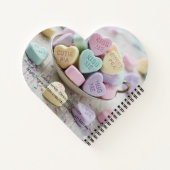 Carnet Valentine Candy SweetHearts adorable Heart shaped (Dos)