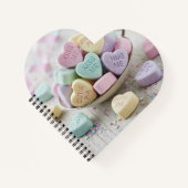 Carnet Valentine Candy SweetHearts adorable Heart shaped (Devant)