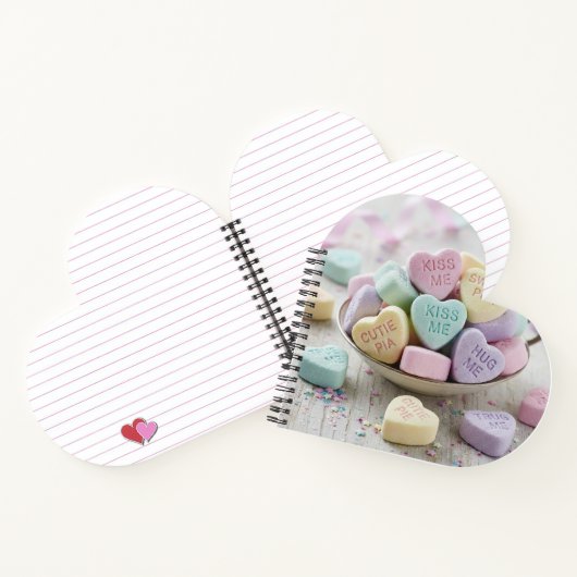 Carnet Valentine Candy SweetHearts adorable Heart shaped (Intérieur)