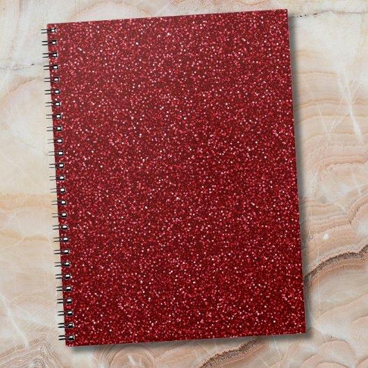 Carnet Valentine Classic Trendy Red Glitter