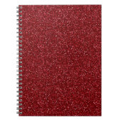 Carnet Valentine Classic Trendy Red Glitter (Devant)