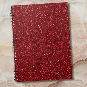 Carnet Valentine Classique Tendance Rouge Pailleté