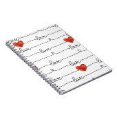 Carnet Valentine Hearts : Conception 3D (Côté Droit)