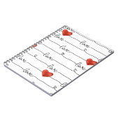 Carnet Valentine Hearts : Conception 3D (Côté gauche)