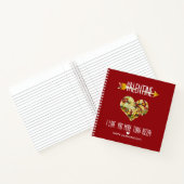 Carnet Valentine, je t'aime plus que la pizza (Intérieur)