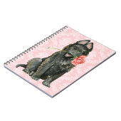 Carnet Valentine Rose Belge Sheepdog (Côté gauche)