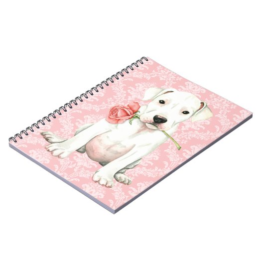 Carnet Valentine Rose Dogo (Côté gauche)