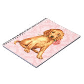 Carnet Valentine Rose Irish Setter (Côté gauche)