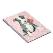Carnet Valentine Rose Pit Bull (Côté Droit)
