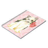 Carnet Valentine Rose Powderpuff (Côté gauche)