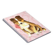 Carnet Valentine Rose Sheltie (Côté Droit)