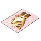 Carnet Valentine Rose Sheltie (Côté gauche)