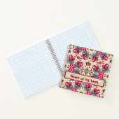 Carnet Valentine rouge coeur romance motif abstrait 1 (Intérieur)