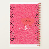 Carnet Valentine’s Day Love Sketch Notebook – Pink Hearts (Verso)