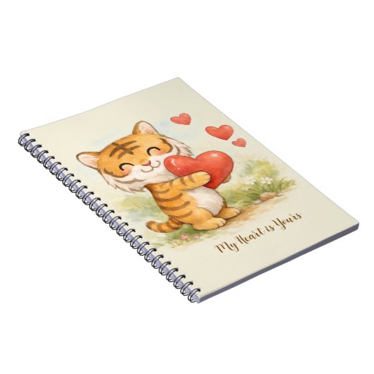 Carnet Valentine tiger (Côté Droit)