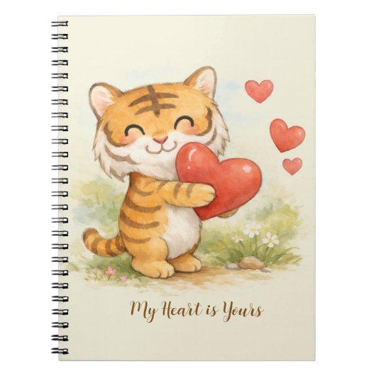 Carnet Valentine tiger (Devant)