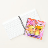Carnet Valentines Cute Kittens Romance (Intérieur)