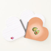 Carnet Valentines Day Avocado Halves Love Motif (Intérieur)