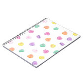 Carnet Valentines Day Candy Hearts Motif (Côté gauche)