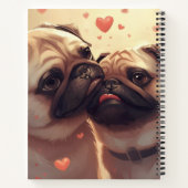 Carnet Valentine's Day Pug Notebook: Pugs & Kisses (Dos)