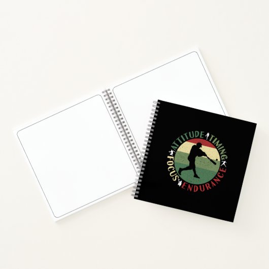 Carnet Valeurs d'équipe de baseball motivationnelles (Intérieur)