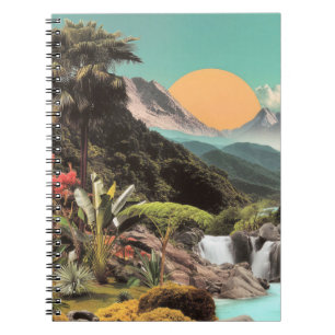 Carnet Vallée Tropicale Surréelle Avec Cascades