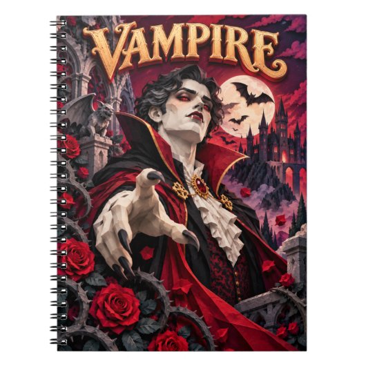Carnet Vampire, Monstre de Papier Découpé (Devant)