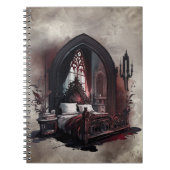 Carnet Vampy Boudoir | Suite de chambre gothique rouge vi (Devant)