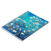 Carnet Van Gogh Almond Blossoms bleu turquoise (Côté gauche)