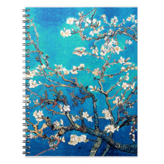 Carnet Van Gogh Almond Blossoms bleu turquoise