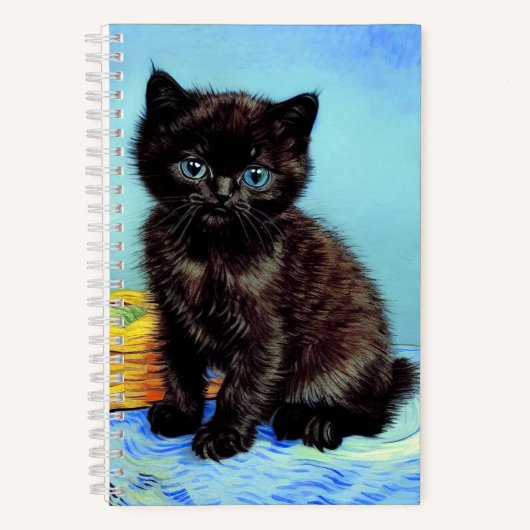 Carnet Van Gogh Black Kitten avec fils (Recto)