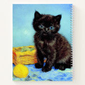 Carnet Van Gogh Black Kitten avec fils (Dos)