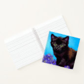 Carnet Van Gogh Chat et fleurs (Intérieur)