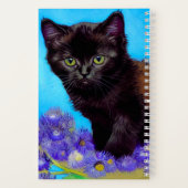 Carnet Van Gogh Chat et fleurs (Verso)