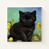 Carnet Van Gogh Chat noir Fleurs jaunes (Dos)