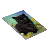 Carnet Van Gogh Chat noir Fleurs jaunes (Côté Droit)