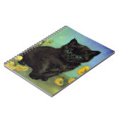 Carnet Van Gogh Chat noir Fleurs jaunes (Côté gauche)