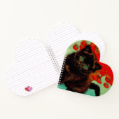 Carnet Van Gogh Chat noir Fleurs rouges (Intérieur)