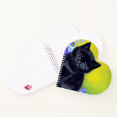 Carnet Van Gogh Chat noir Fleurs violettes (Intérieur)