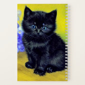 Carnet Van Gogh Chat noir Fleurs violettes (Verso)