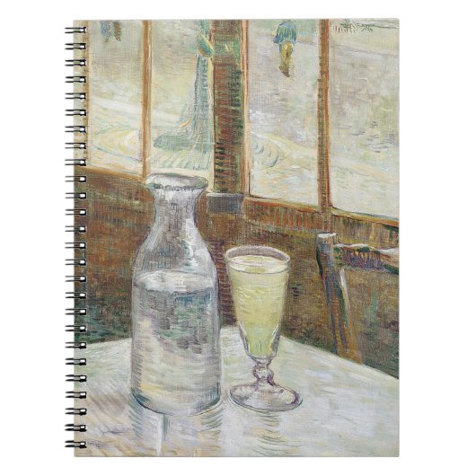 Carnet Van Gogh Classique Café Parisien Absinthe Art (Devant)
