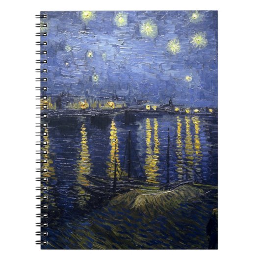 Carnet Van Gogh Étape Nuit Sur Le Rhône (Devant)