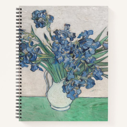 Carnet Van Gogh Iris Vase Peinture Impressionnisme (Devant)