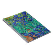 Carnet Van Gogh Irises. Impressionnisme floral bleu (Côté Droit)