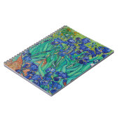 Carnet Van Gogh Irises. Impressionnisme floral bleu (Côté gauche)
