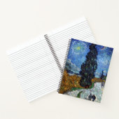 Carnet Van Gogh Road Avec Cyprès Impressionnisme (Intérieur)
